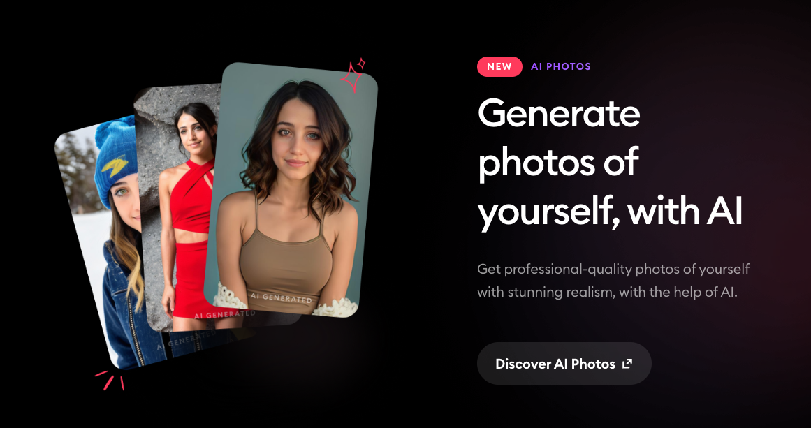 Quelques exemples des portraits que peut générer Remini à partir d'une image © Remini