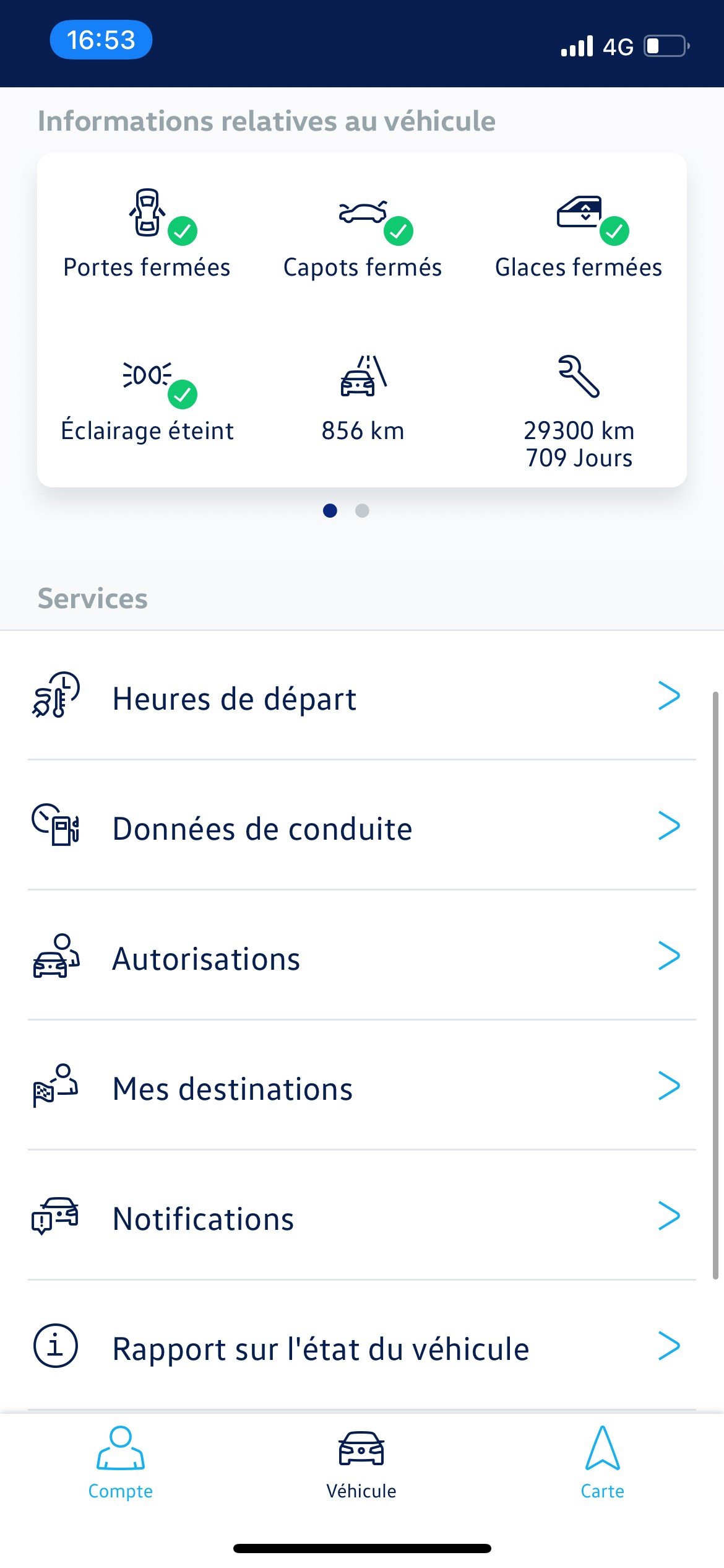 L' application mobile dédiée We Connect