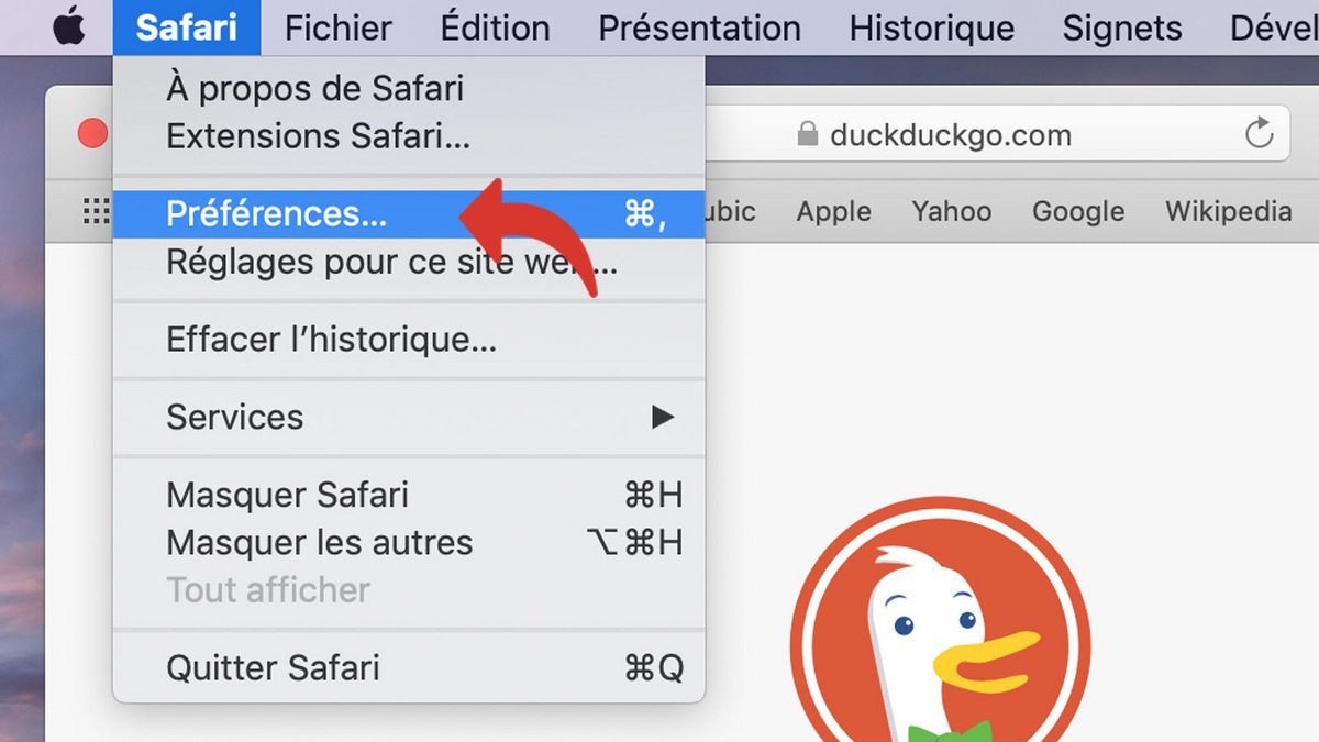 tuto reinitialiser Safari