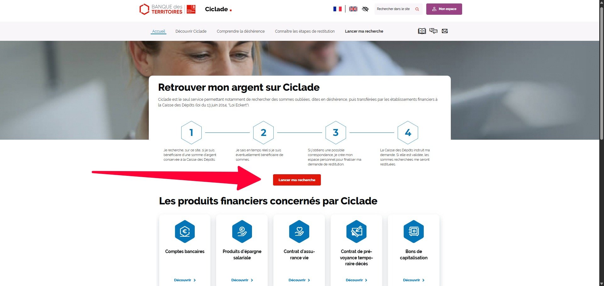 Le lancement d'une recherche Ciclade est on ne peut plus simple. © Alexandre Boero / Clubic
