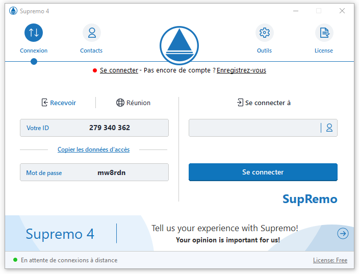 supremo interface