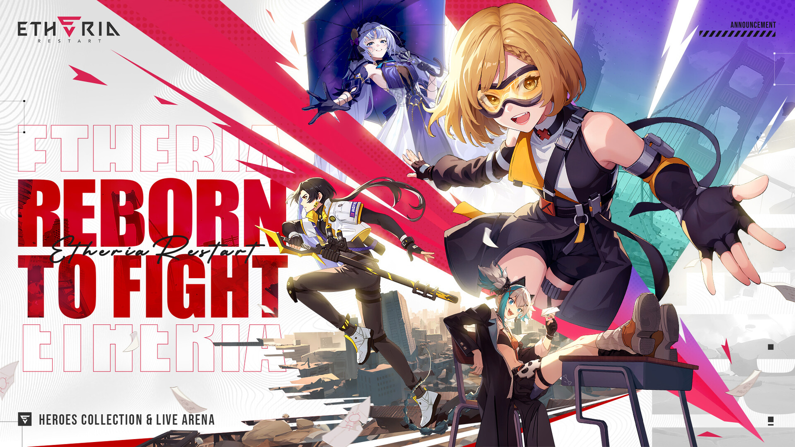 Etheria: Restart met en scène ses Animus dans un univers futuriste, entre combats au tour par tour, collection de héros et affrontements en arène. © XD Entertainment Pte Ltd.