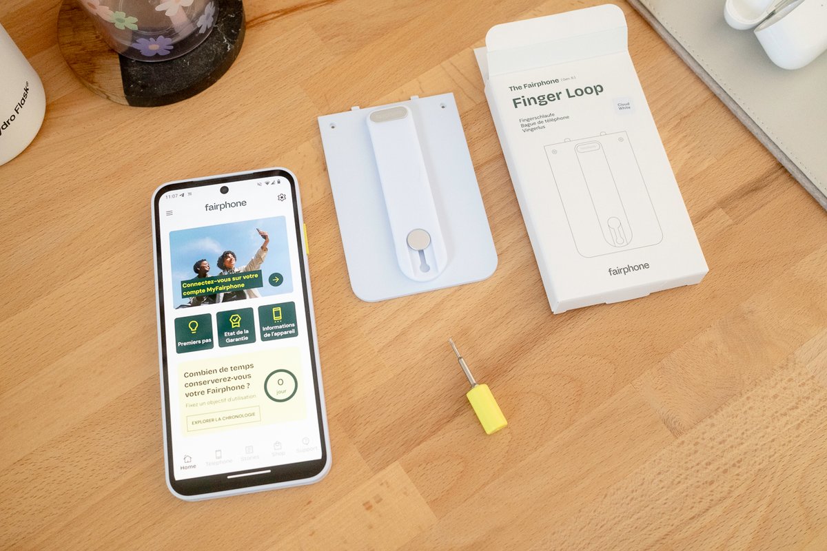 La seule application préinstallée donne des infos sur le produit et permet d'acheter les pièces de rechange. © Pierre Crochart pour Clubic.com