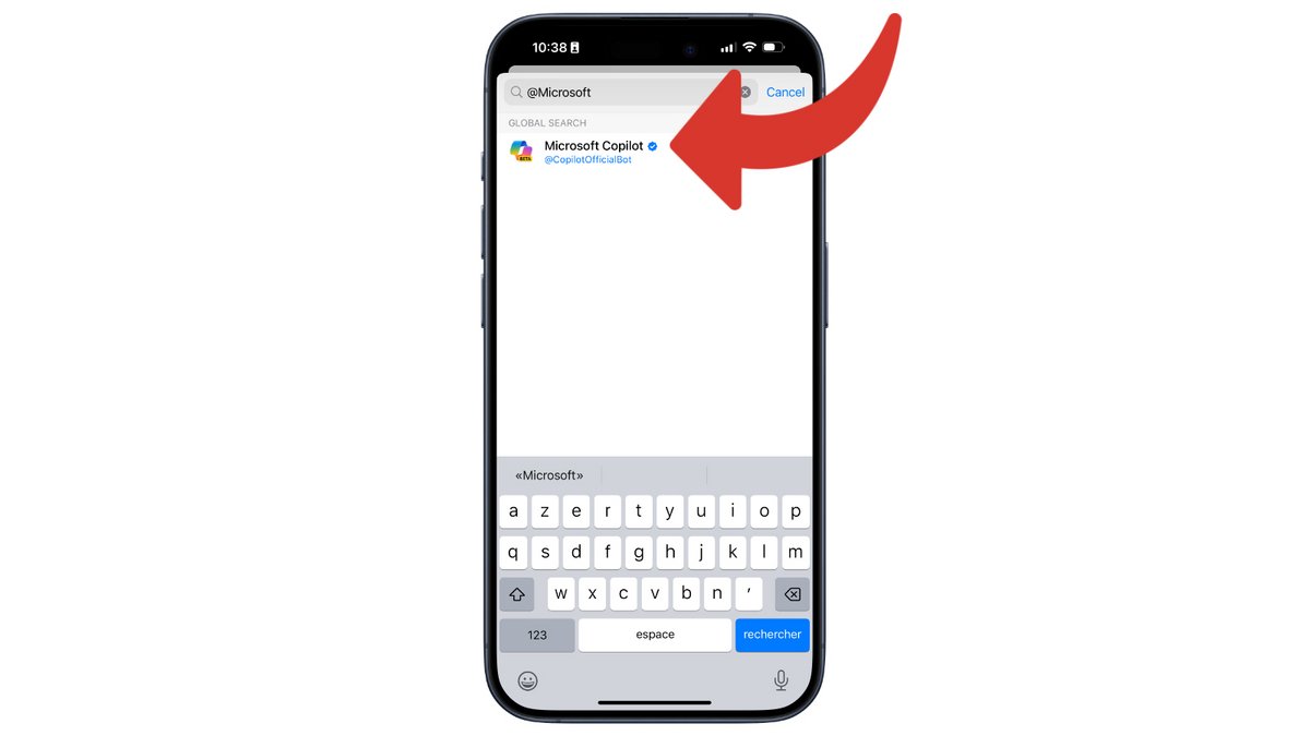 Tapez @Microsoft pour trouver Copilot © Clubic.com