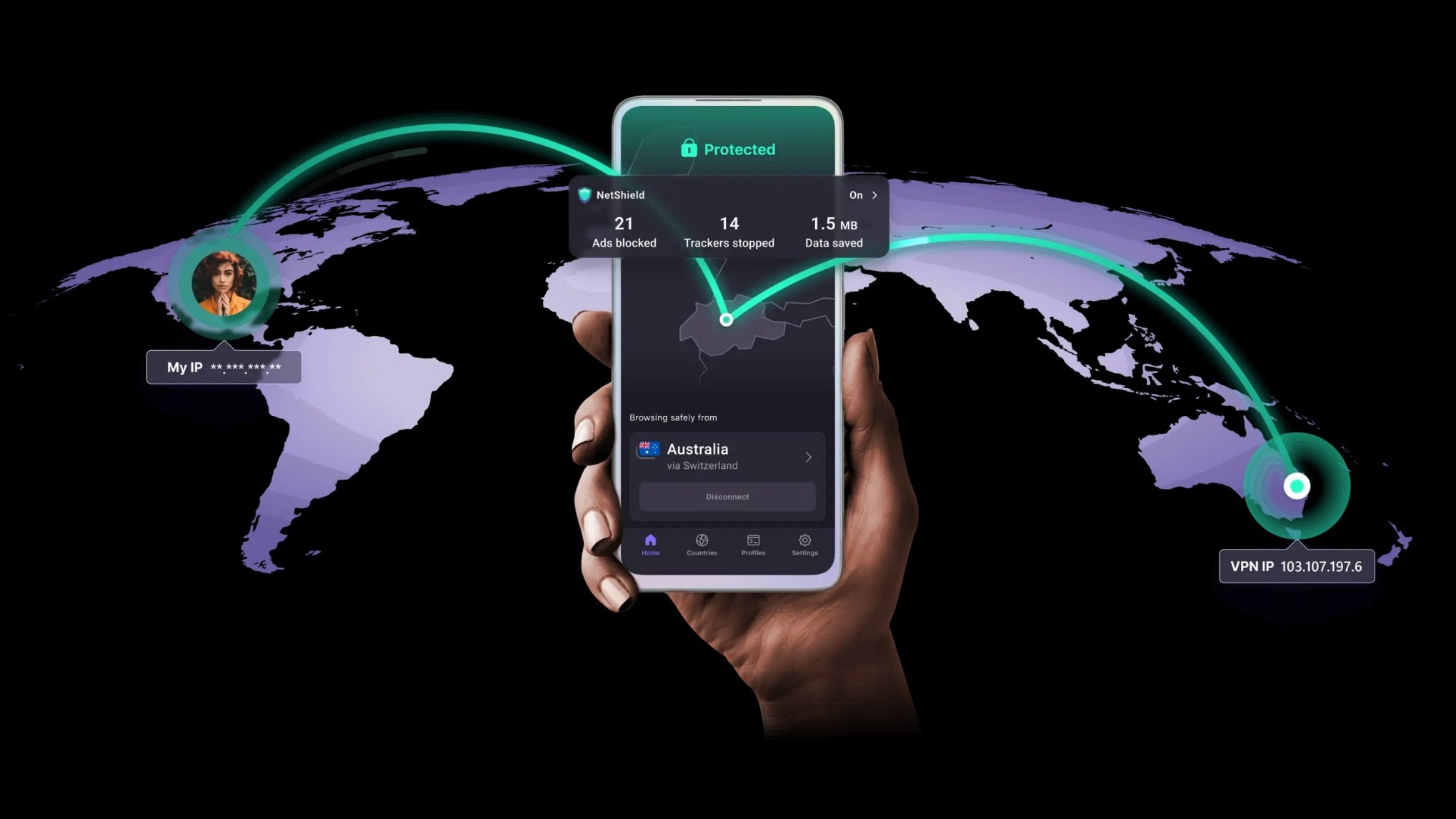 Profitez d'une connexion VPN performante aussi sur votre smartphone sous Android, qu'iOS.