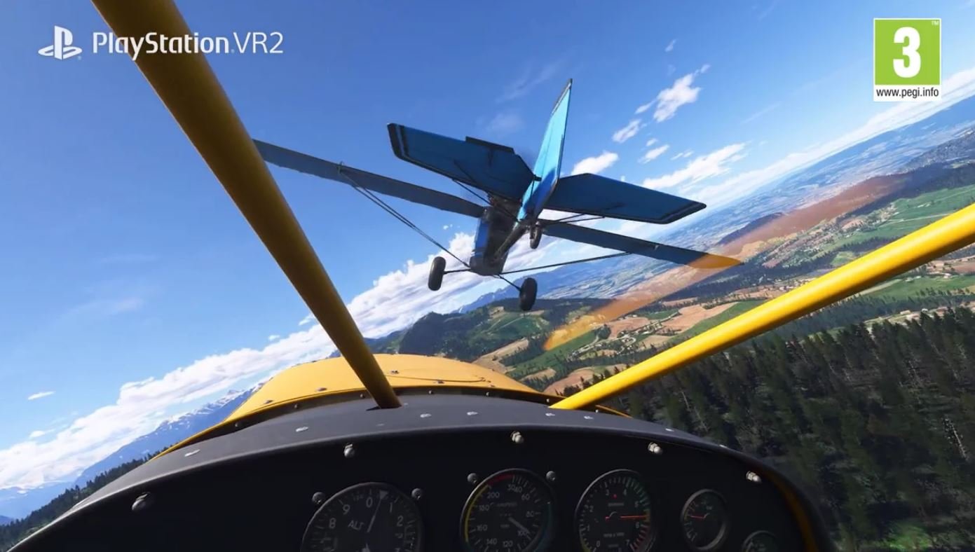 Comme promis, la mise à jour PS VR2 pour Flight Simulator arrive cette année. ©Microsoft