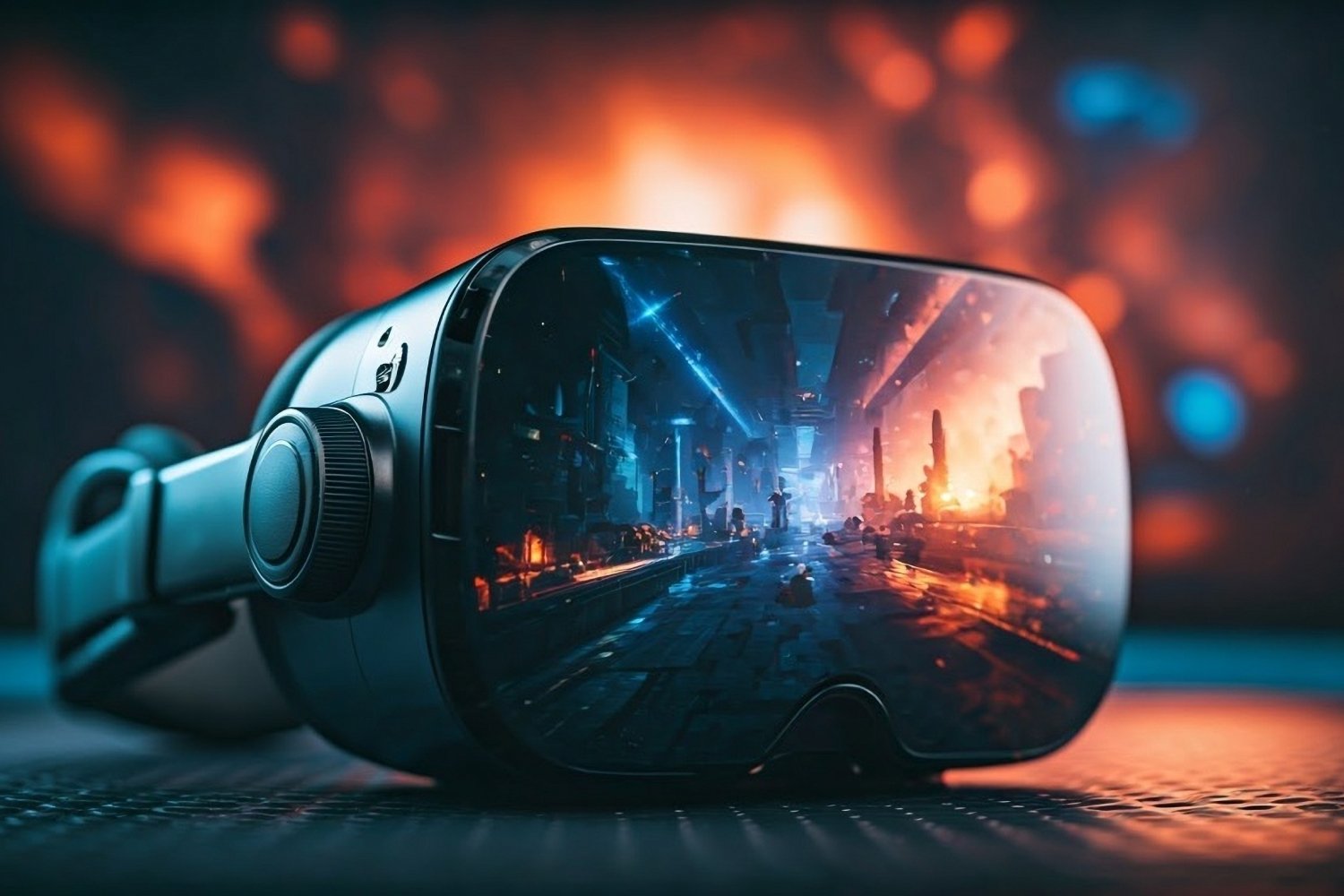 Image d'un casque VR généré par intelligence artificielle. ©Shutterstock AI / Shutterstock
