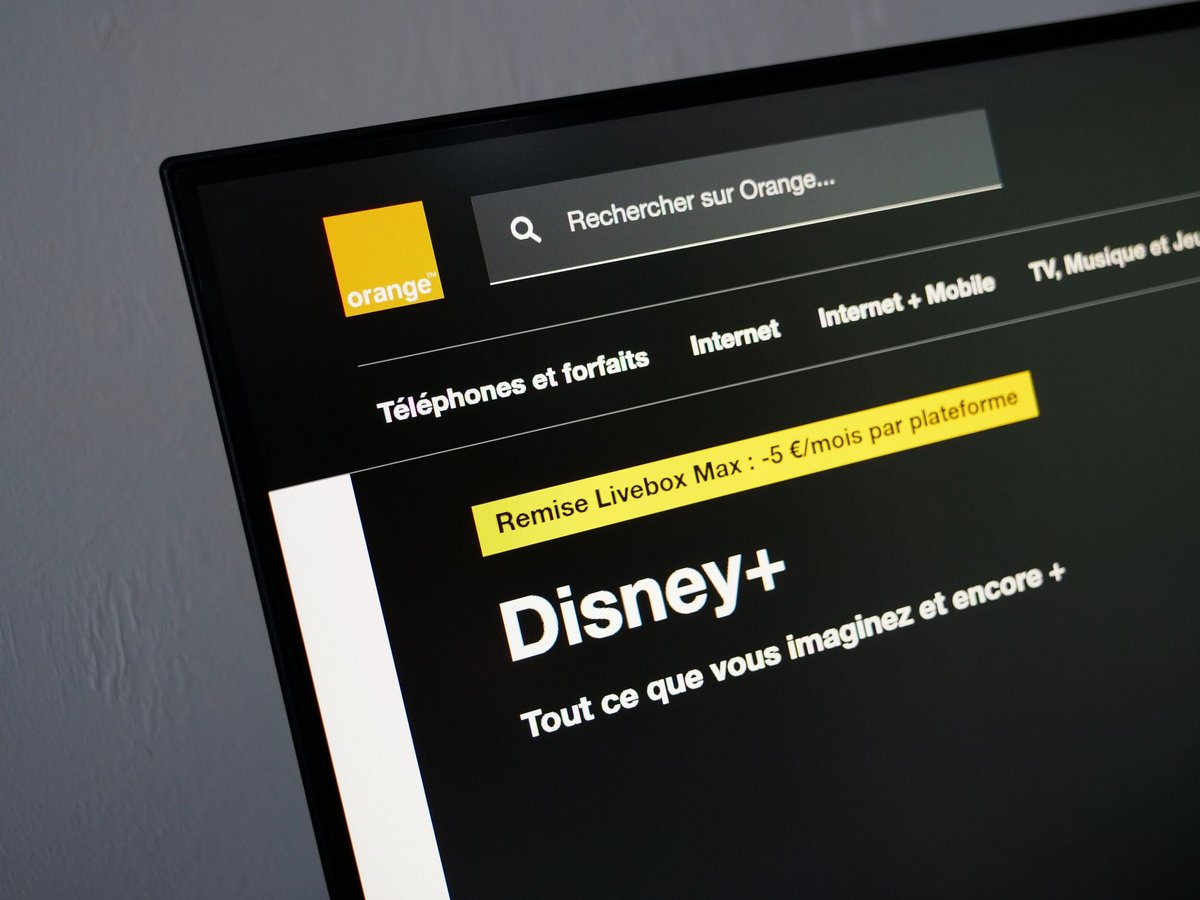 Orange veut proposer Disney+ à ses abonnés à un tarif avantageux © Alexandre Boero / Clubic