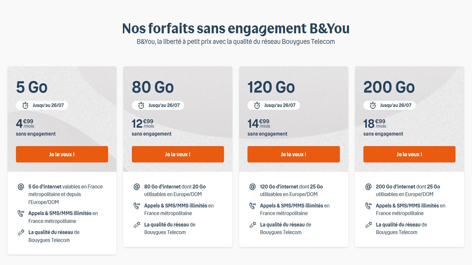 Les 80 Go de datas vous permettront de naviguer sereinement sur internet