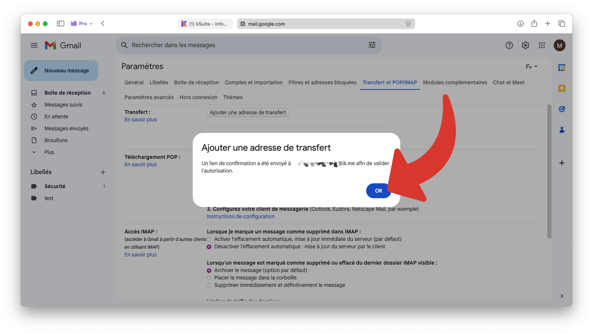 Transfert demandé © Clubic
