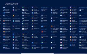 Windows 8 et son écran Démarrer après l'installation des programmes, la vue « Toutes les applications »