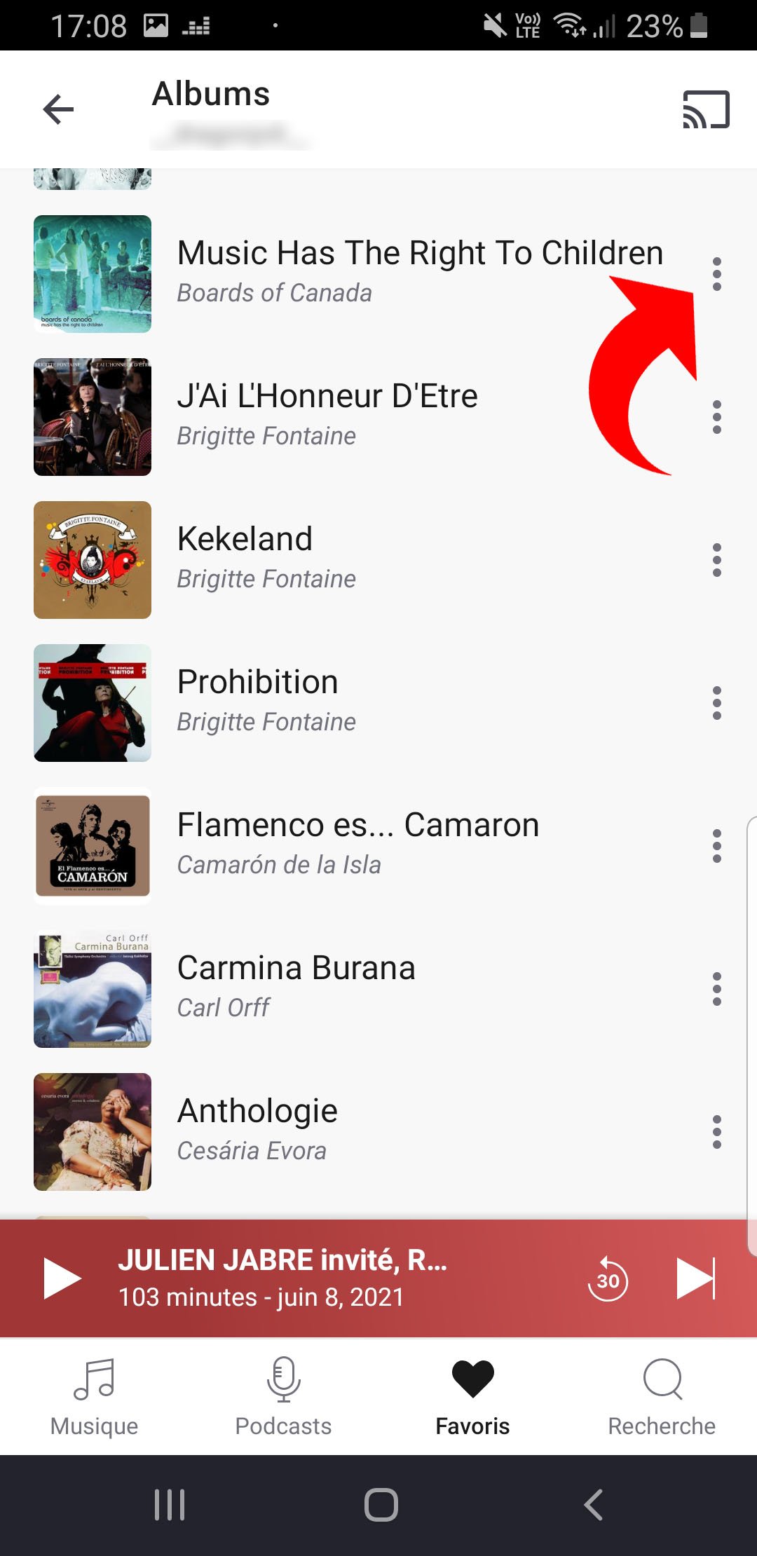 favoris Deezer