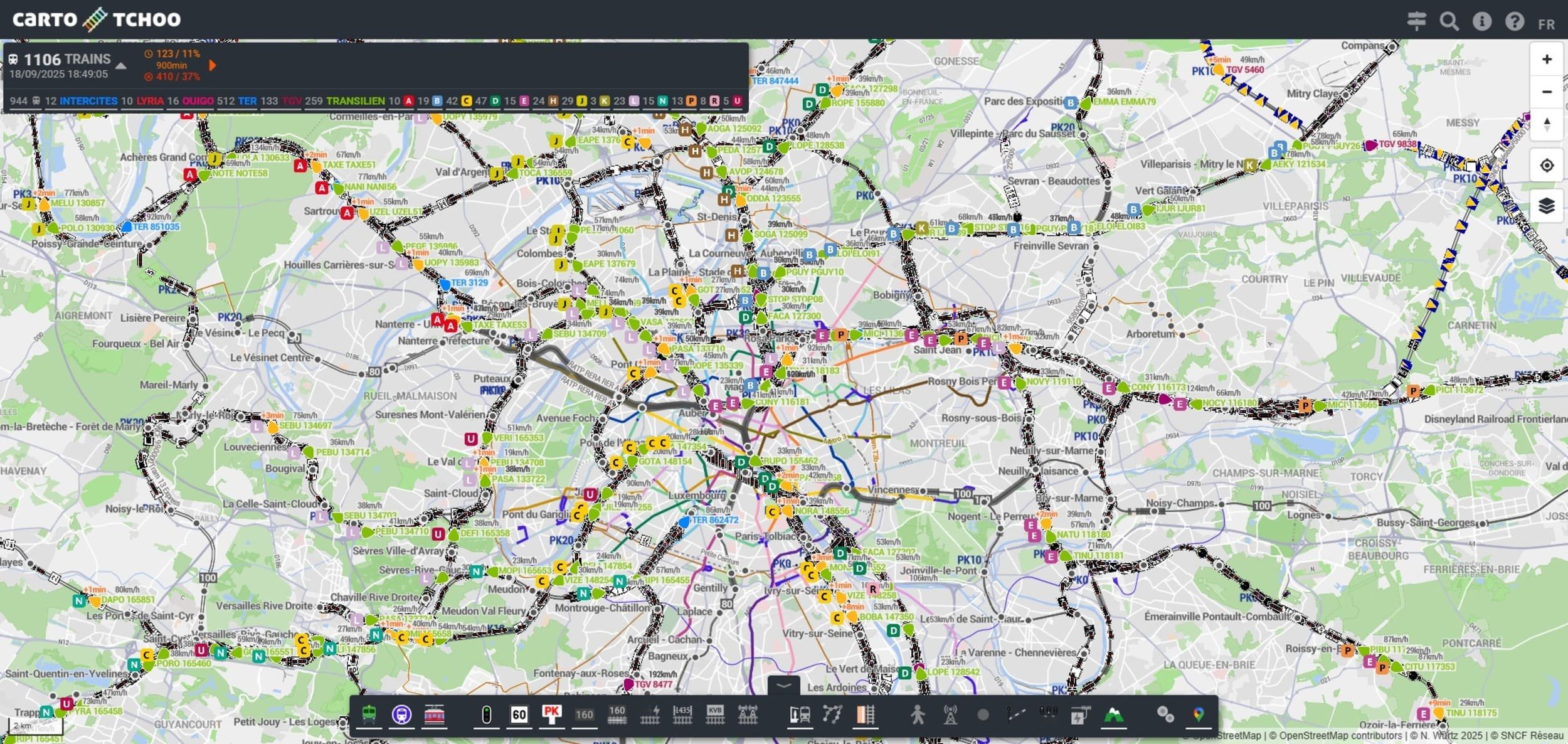 Le niveau de détail de Carto Tchoo est extrêmement élevé © Alexandre Boero / Clubic