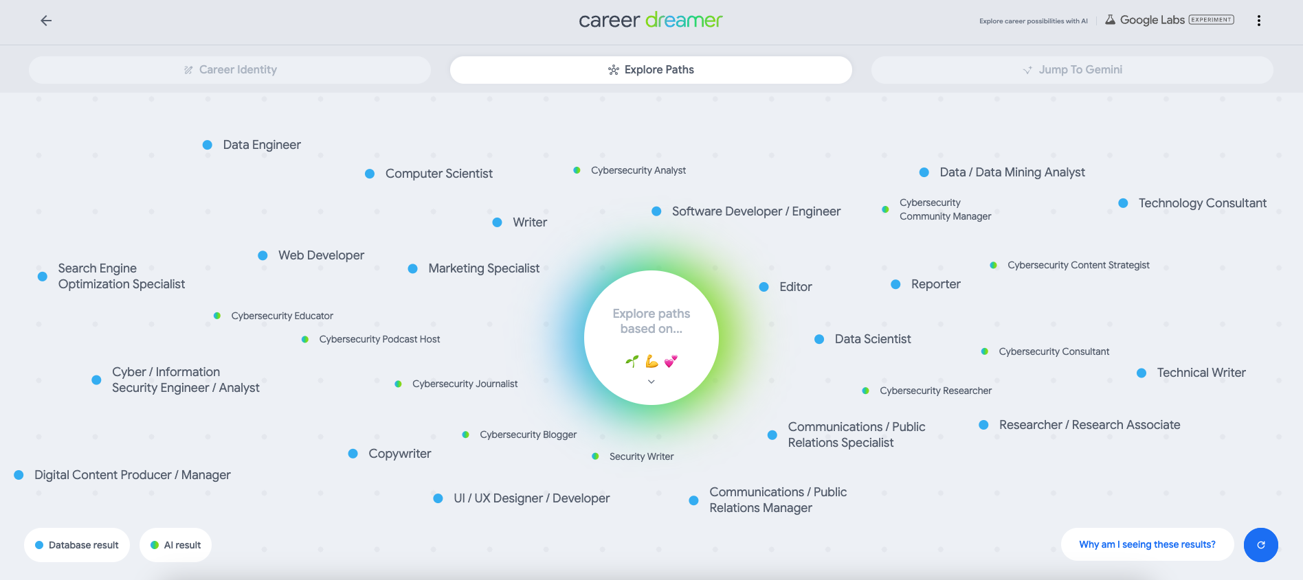 "Career Dreamer" cartographie les perspectives d'évolution professionnelles, sans transcender la recherche d'emploi © Clubic