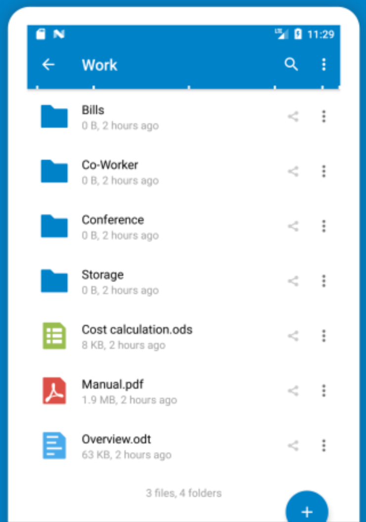 NexCloud sur le PlayStore
