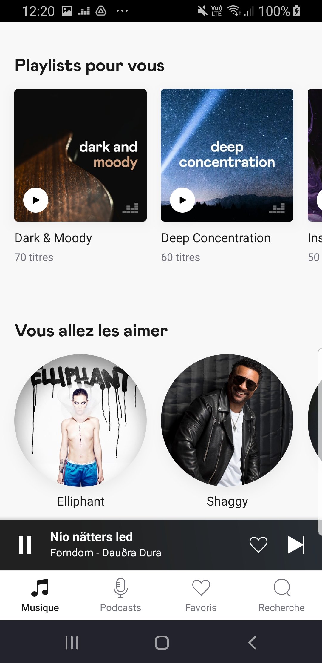 Découvrir de la musique sur Deezer