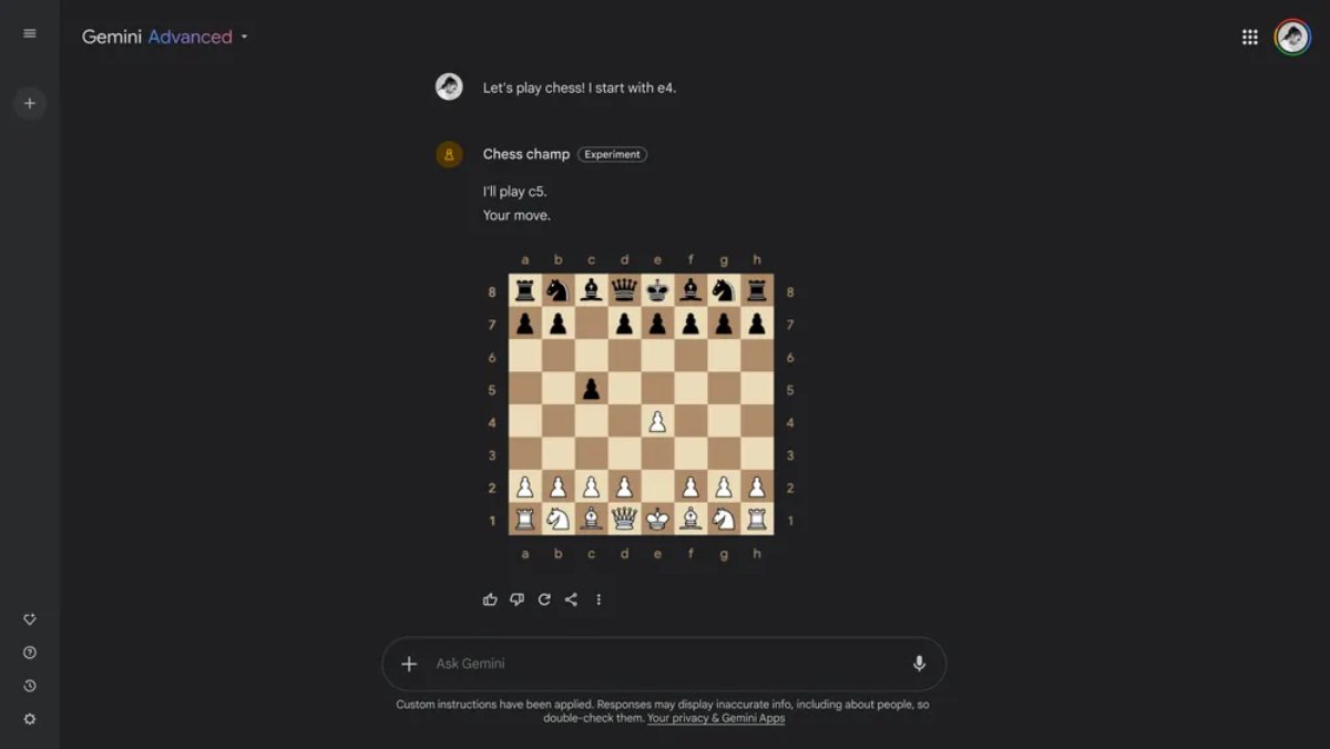 Capture d'écran d'une partie contre le Gem Chess champ © Google