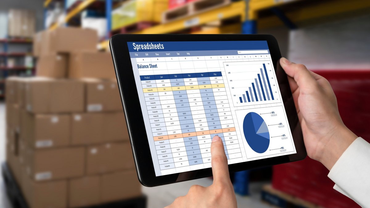 Un logiciel tableur peut permettre de faire de la gestion de stock et d'inventaire - © Shutterstock