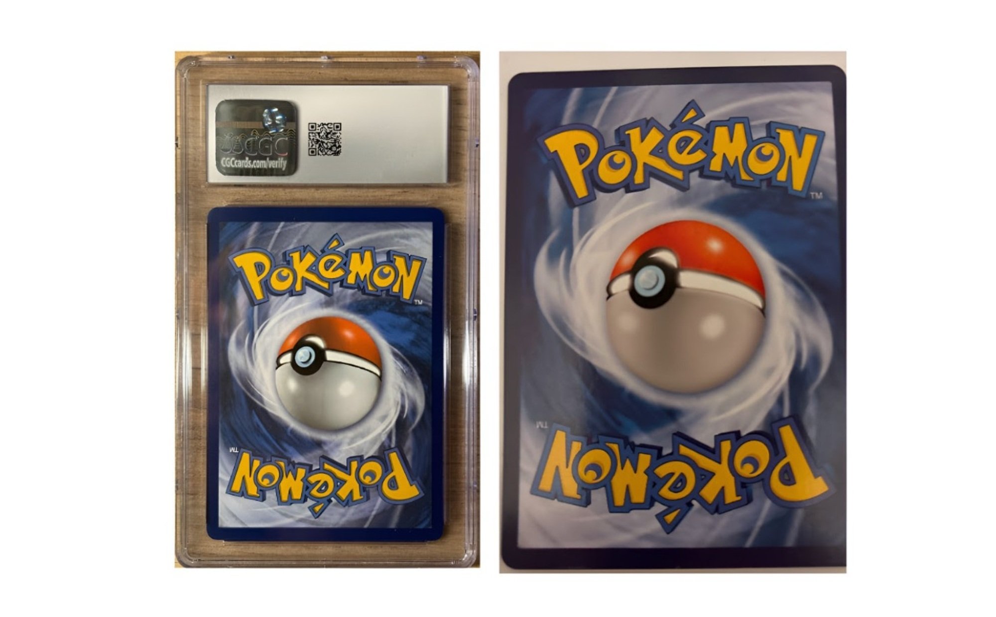 À gauche, une carte Pokémon authentique ; à droite, une contrefaçon. Saurez-vous faire la différence ? © Catawiki
