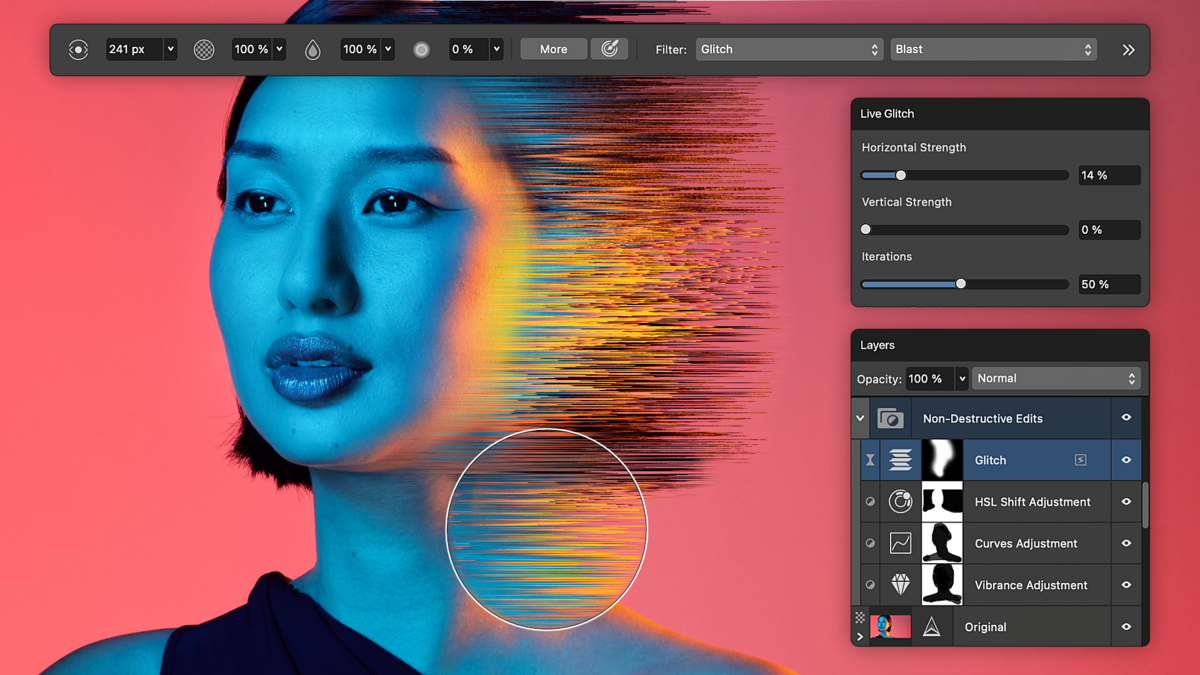 Affinity Photo est un logiciel complet de retouche et de composition d’images, gérant les fichiers RAW, les calques et les effets non destructifs, idéal pour la photo pro et la création visuelle - © Affinity
