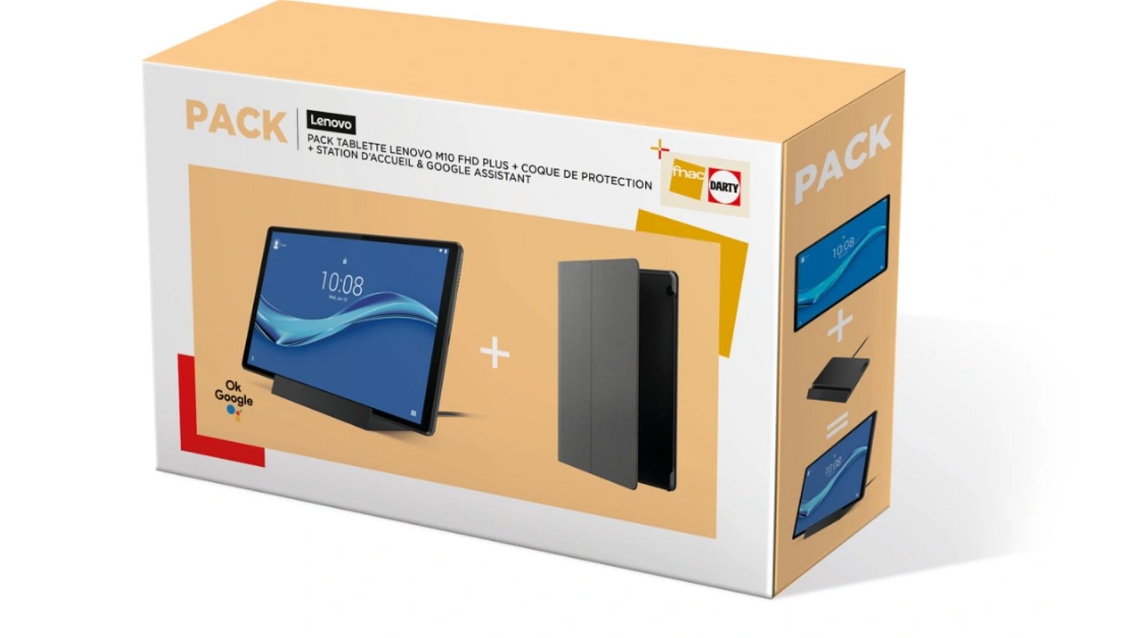 Une tablette tactile avec tous ses accessoires