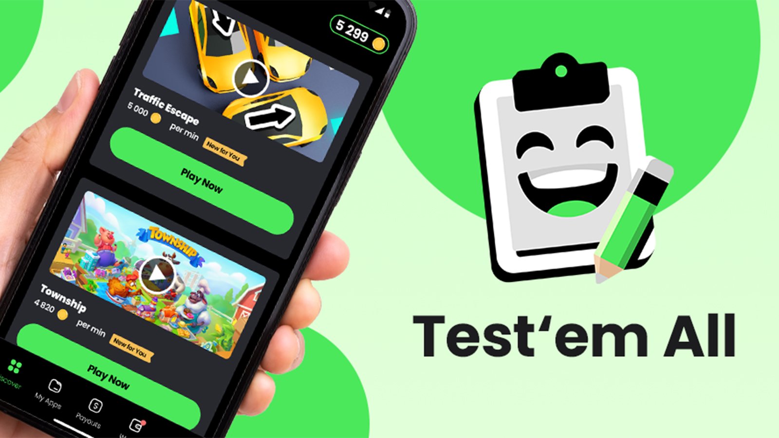 Test’em All offre une réelle opportunité à ceux qui souhaitent tester des applications tout en générant des gains. L’outil permet ensuite d’échanger ces gains contre diverses récompenses (cartes cadeaux, bon d'achat, paiement Paypal...).