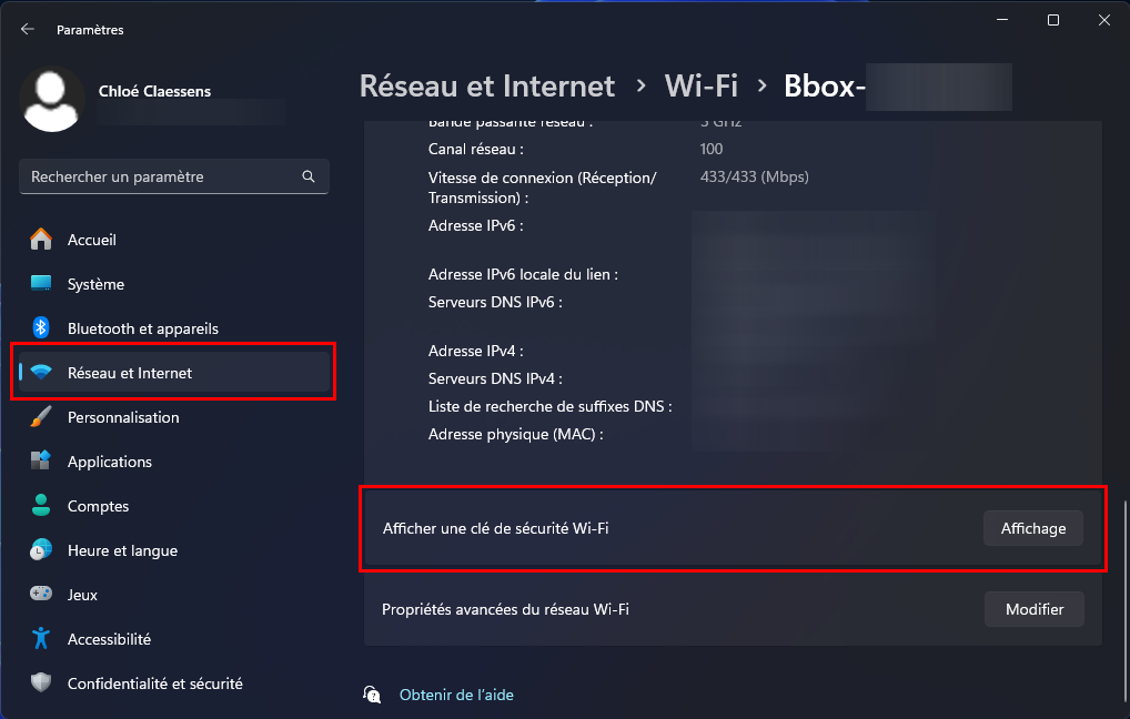 Trouvez votre mot de passe Wi-Fi sur Windows © Clubic