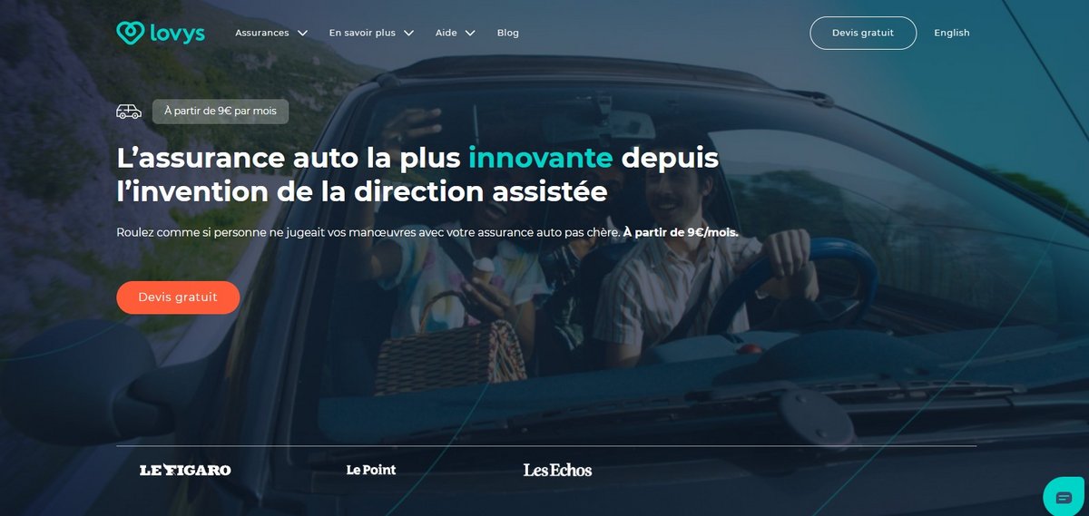 Lovys, une assurance 100 % digitale et sans engagement