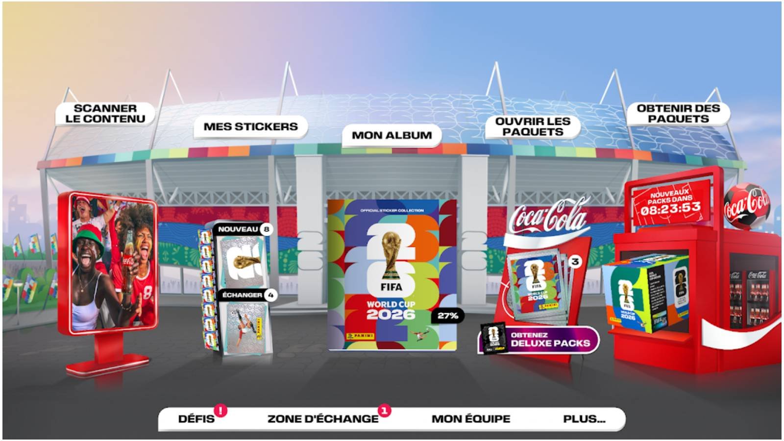FIFA Panini Collection vous permet de collectionner des stickers de joueurs, d’ouvrir des packs et d’échanger vos doubles dans un album de football numérique. © Panini S.p.A.