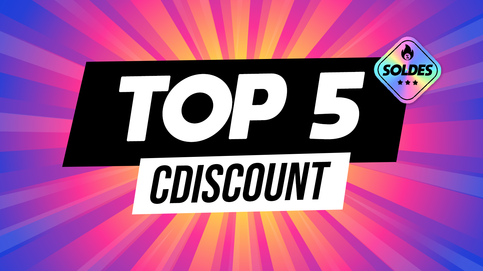top 5 cdiscount soldes