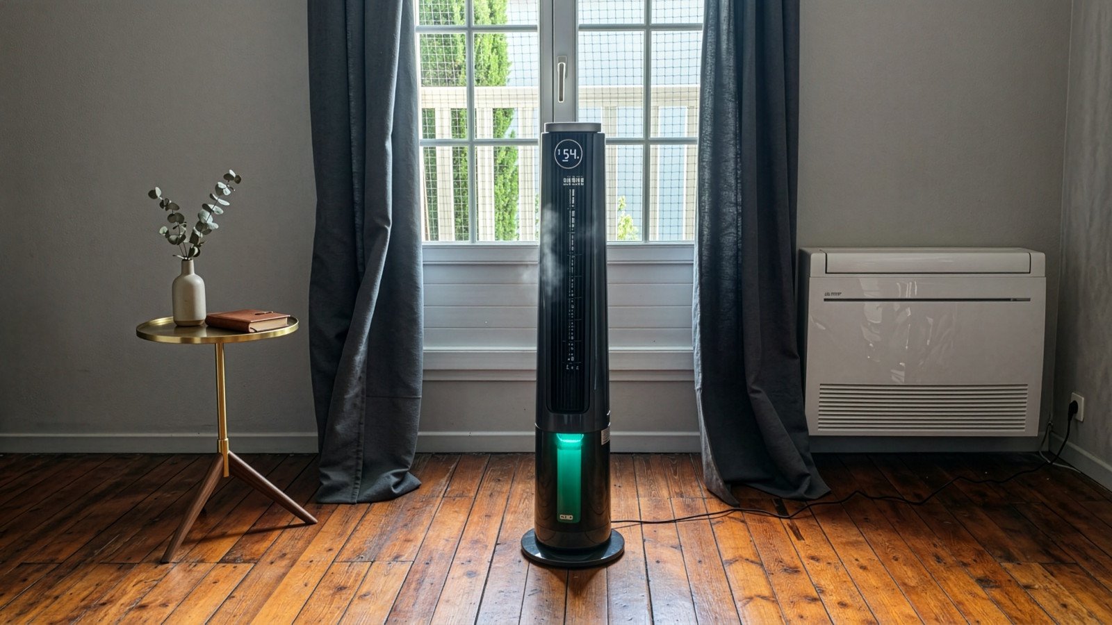 Le ventilateur-brumisateur colonne Dreo TurboCool 765S. ©Nicolas Guyot pour Clubic