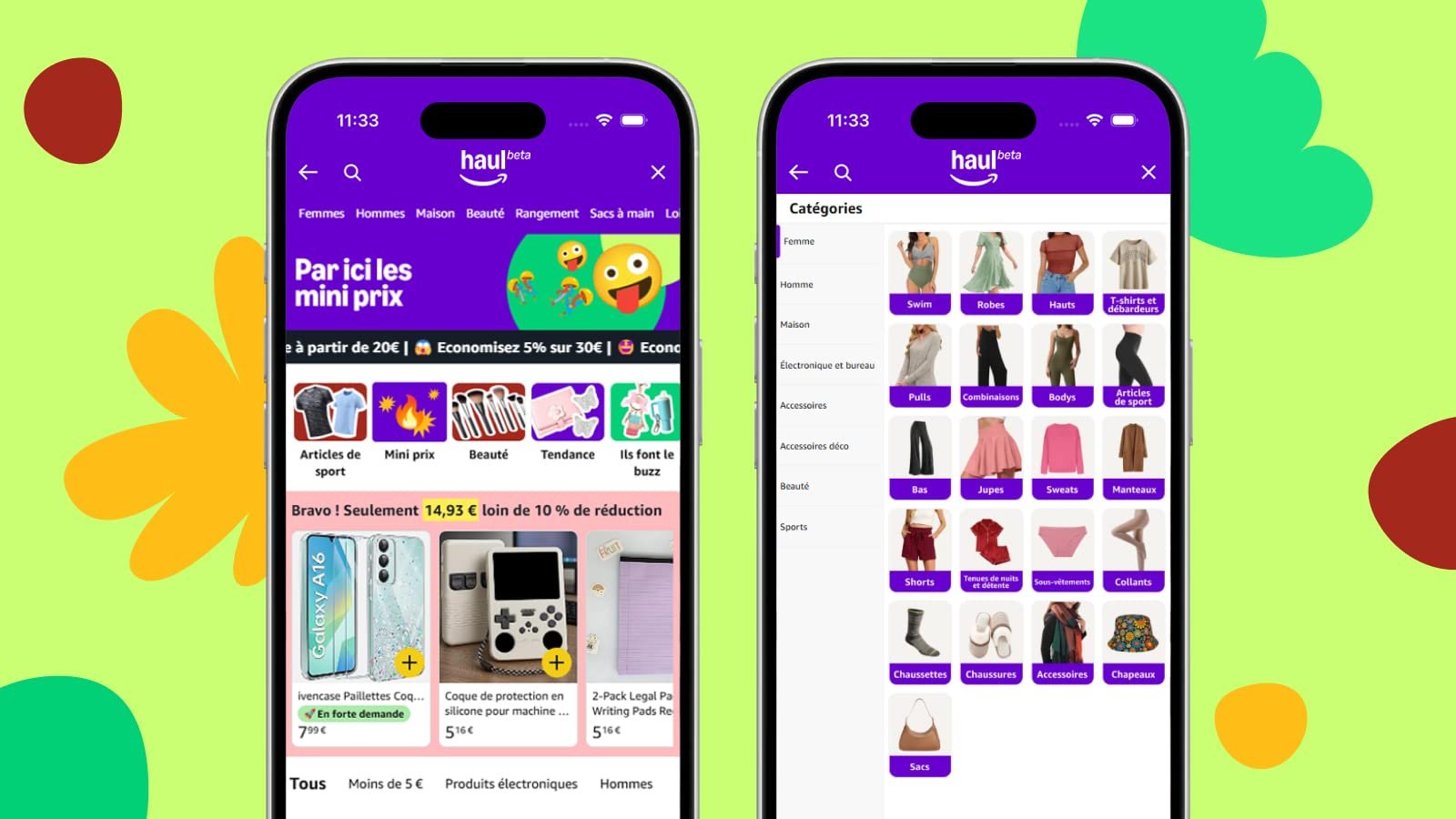 Haul, le nouveau service d'Amazon qui vient concurrencer Shein et Temu sur leur terrain. ©Amazon