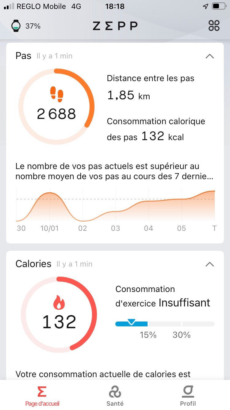 Amazfit - Appli Zepp 2