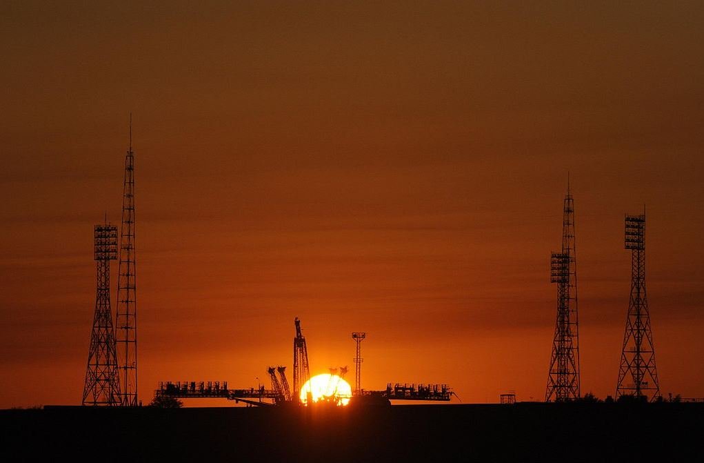 Le site de lancement 1/5 à Baïkonour, qui a vu le lancement du 1er satellite en 1957. Crédits Roscosmos