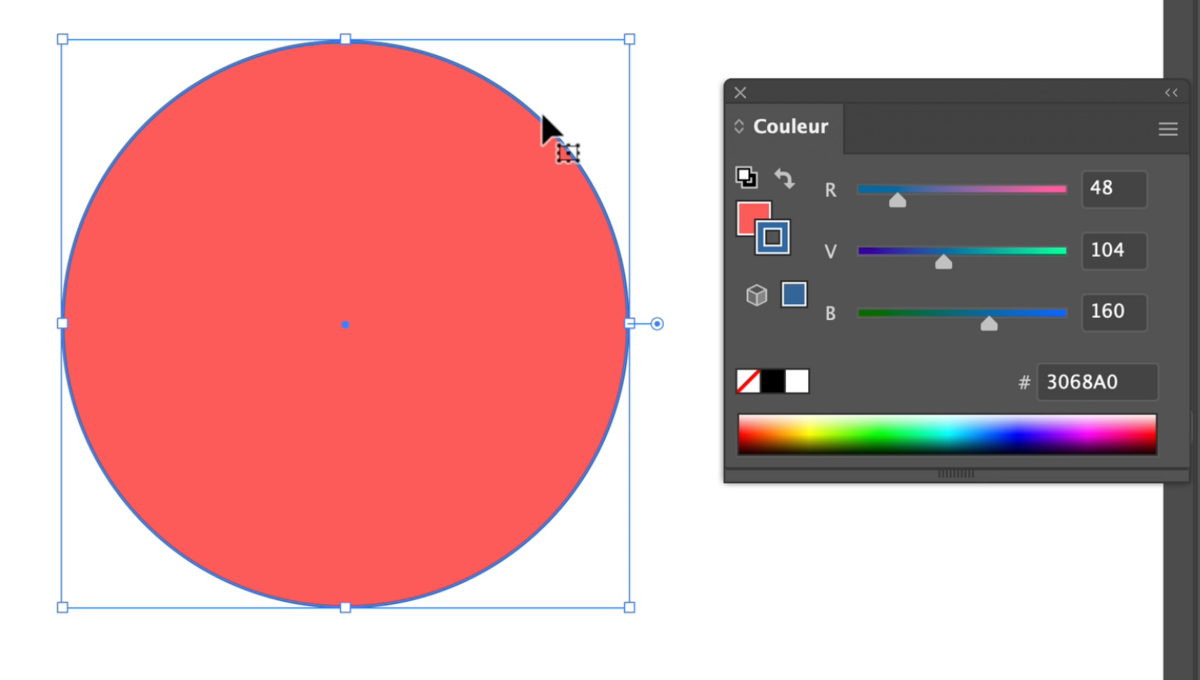 Palette des couleurs