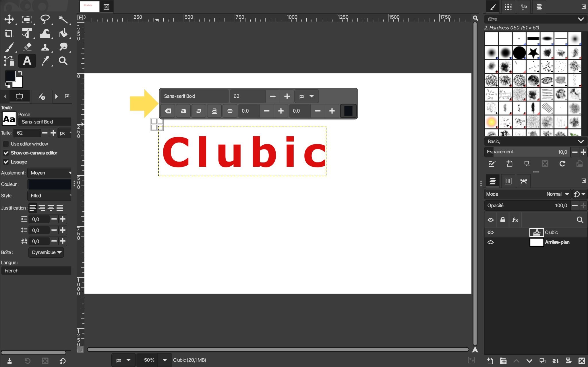 La modification de texte devient plus fluide dans GIMP 3.0 © GIMP