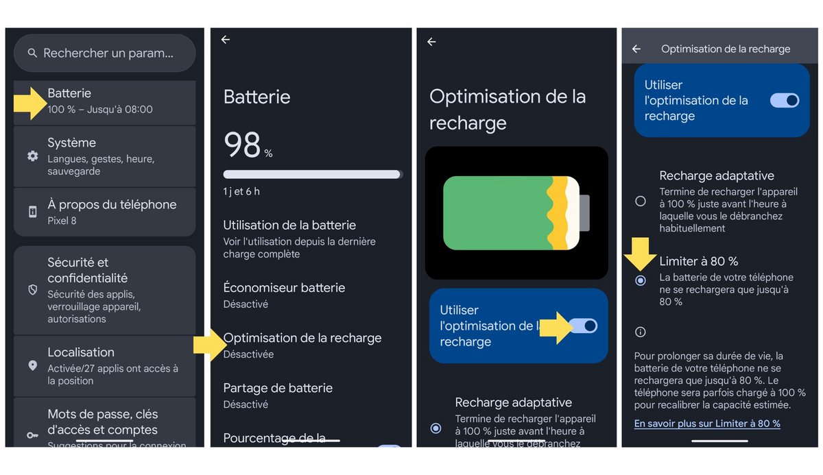 Votre batterie vous dira merci ! © Google