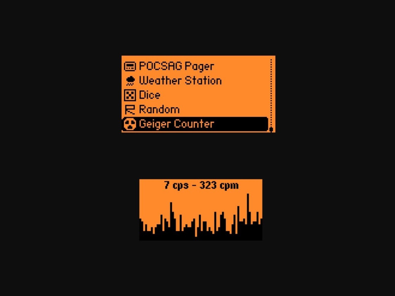 Les données affichées par le Flipper Zero © Nmrr / Kasiin / Clubic