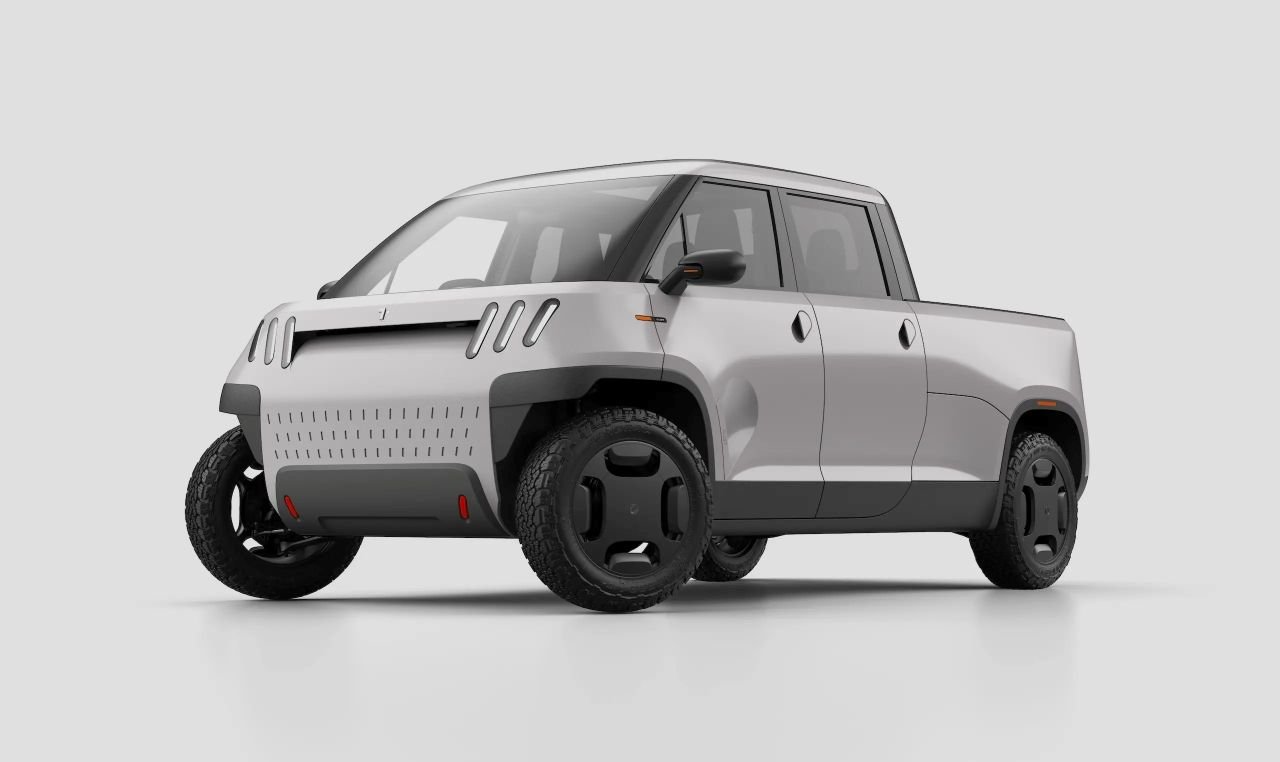 Le TELO Mt1 est aussi long et large qu'une Mini Cooper électrique, mais est un vrai pick-up ! - ©TELO Trucks
