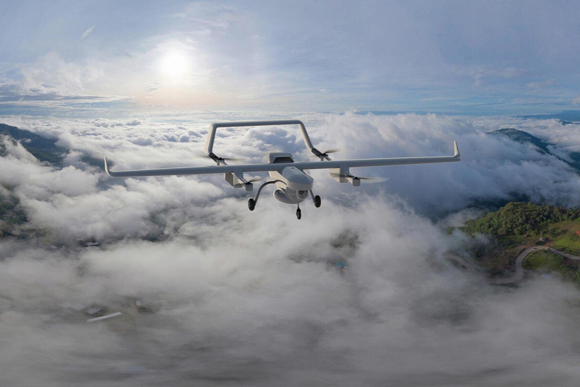 Le système de drone Capa-X en action © Airbus