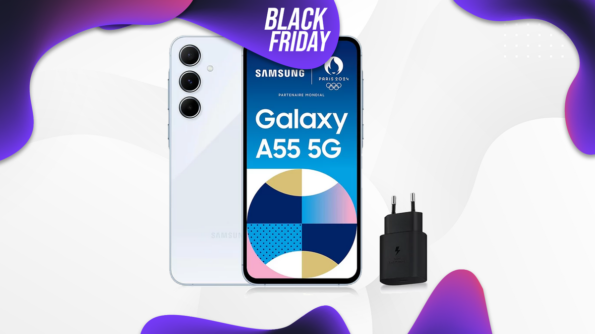 Le smartphone Galaxy A55 5G ©Clubic