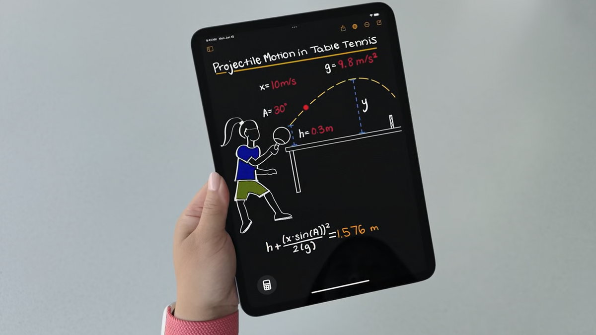 Comment utiliser Math Notes dans iPadOS 18 ? © Apple