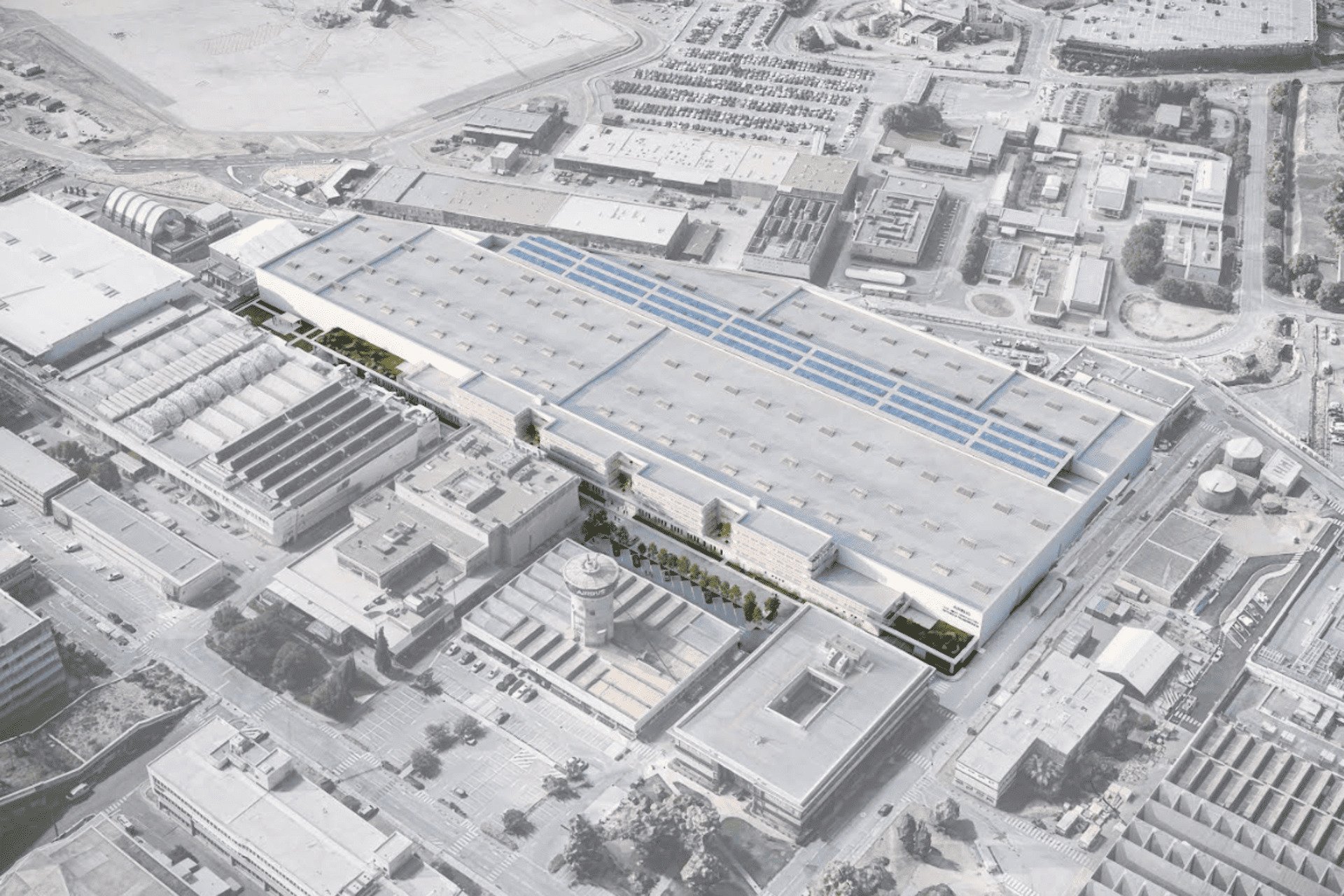 Visuel de la futur usine 4.0 dAirbus Helicopters. © Airbus