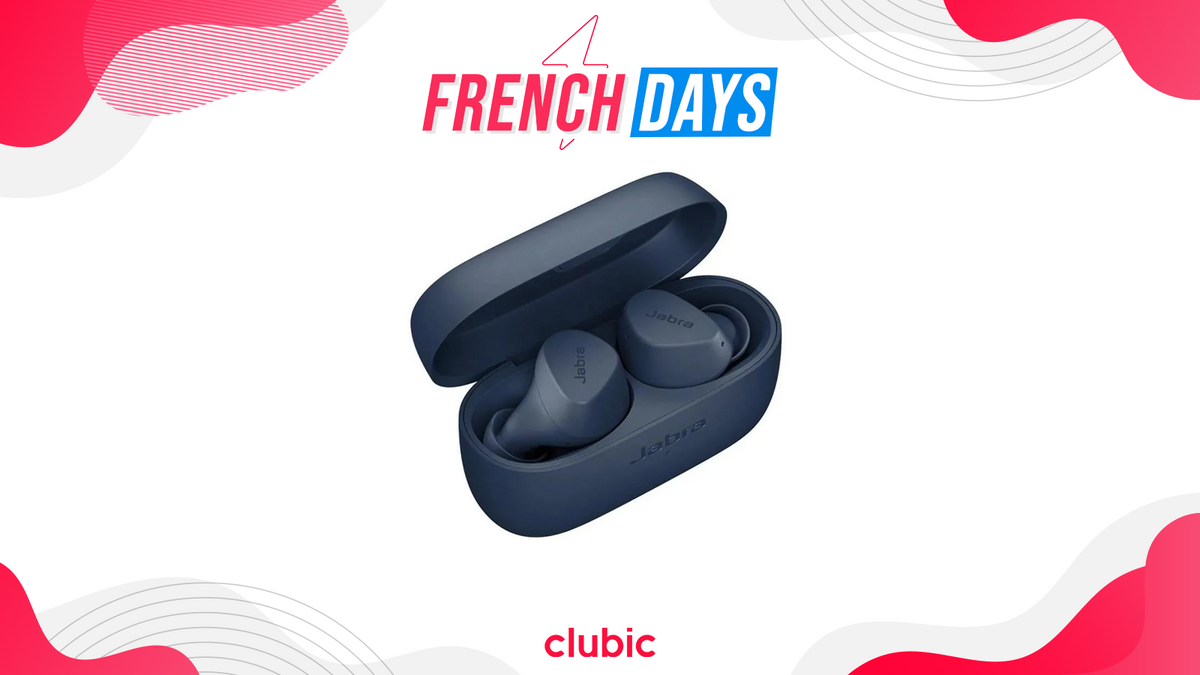 Les écouteurs sans fil Jabra Elite 2 en promo pour les French Days. © Clubic