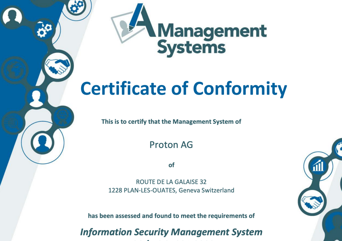 Proton Mail Business Suite a reçu les niveau de sécurité les plus élevés