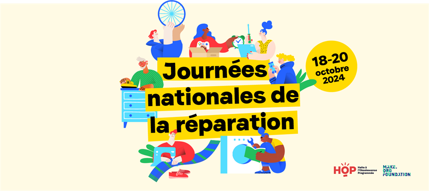 Vêtements, électroménager, informatique, meubles, automobiles... les JNR nous concernent toutes et tous ! © HOP / Make.org