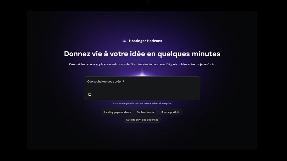 Hostinger Horizons chatbot