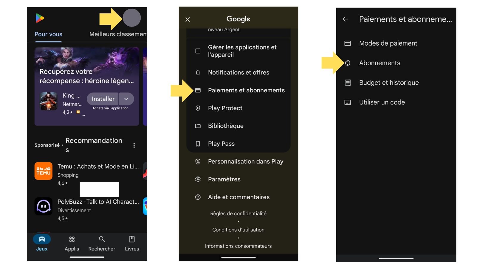 Annulez facilement vos abonnements. ©Google