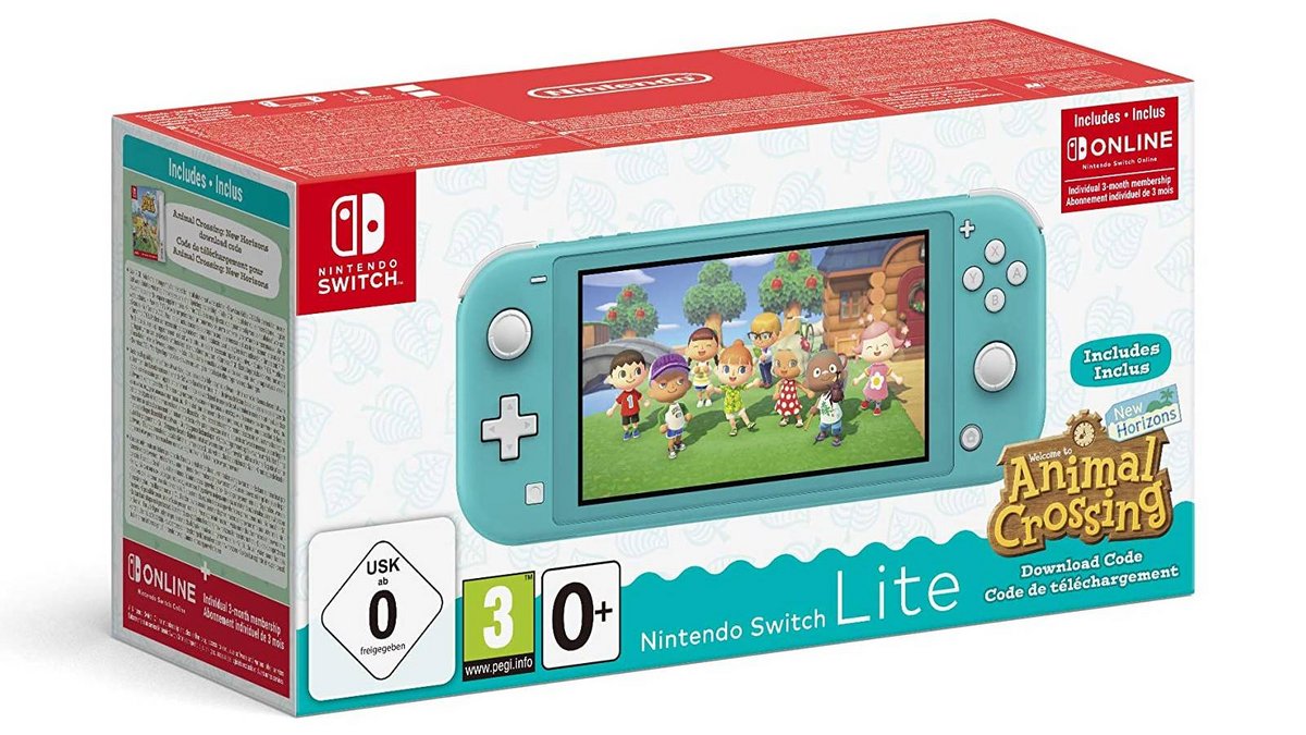 Nintendo Switch Lite avec Animal Crossing New Horizons