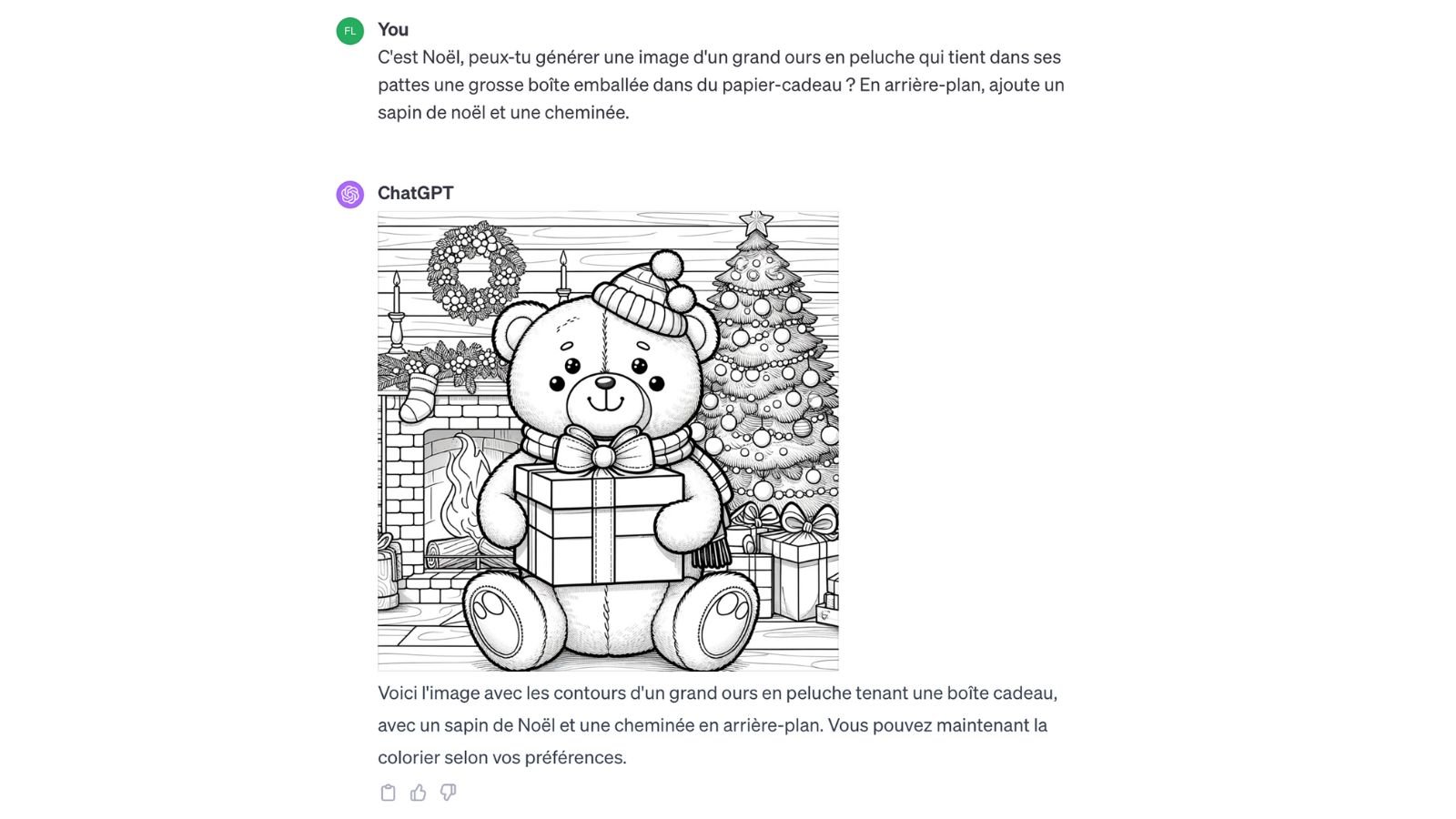 Création d'un coloriage avec Dall-E